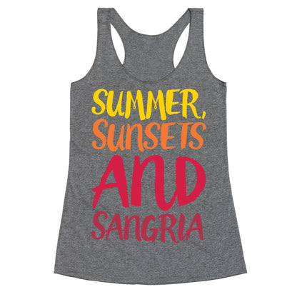 Summer Sunsets and Sangria Racerback Tank