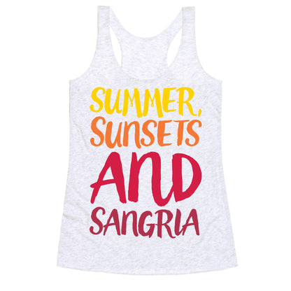Summer Sunsets and Sangria Racerback Tank