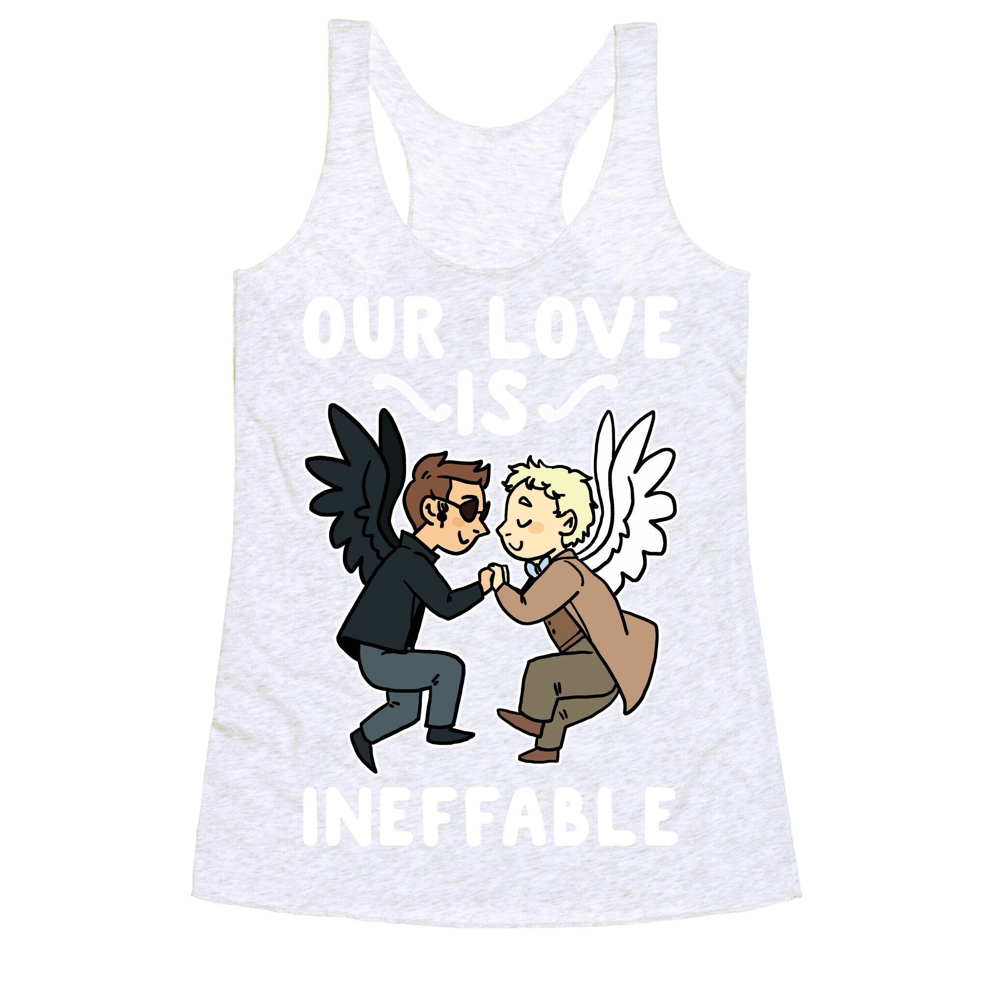 Our Love is Ineffable - Good Omens Racerback Tank