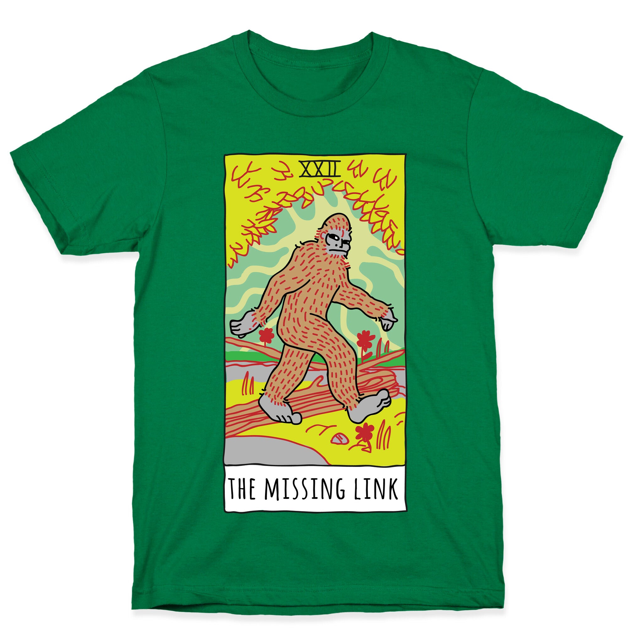 The Missing Link Bigfoot Tarot T-Shirt