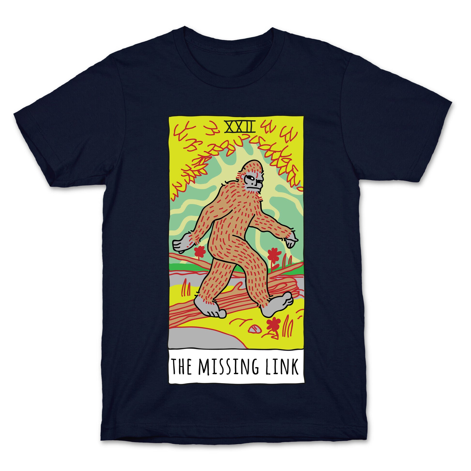The Missing Link Bigfoot Tarot T-Shirt