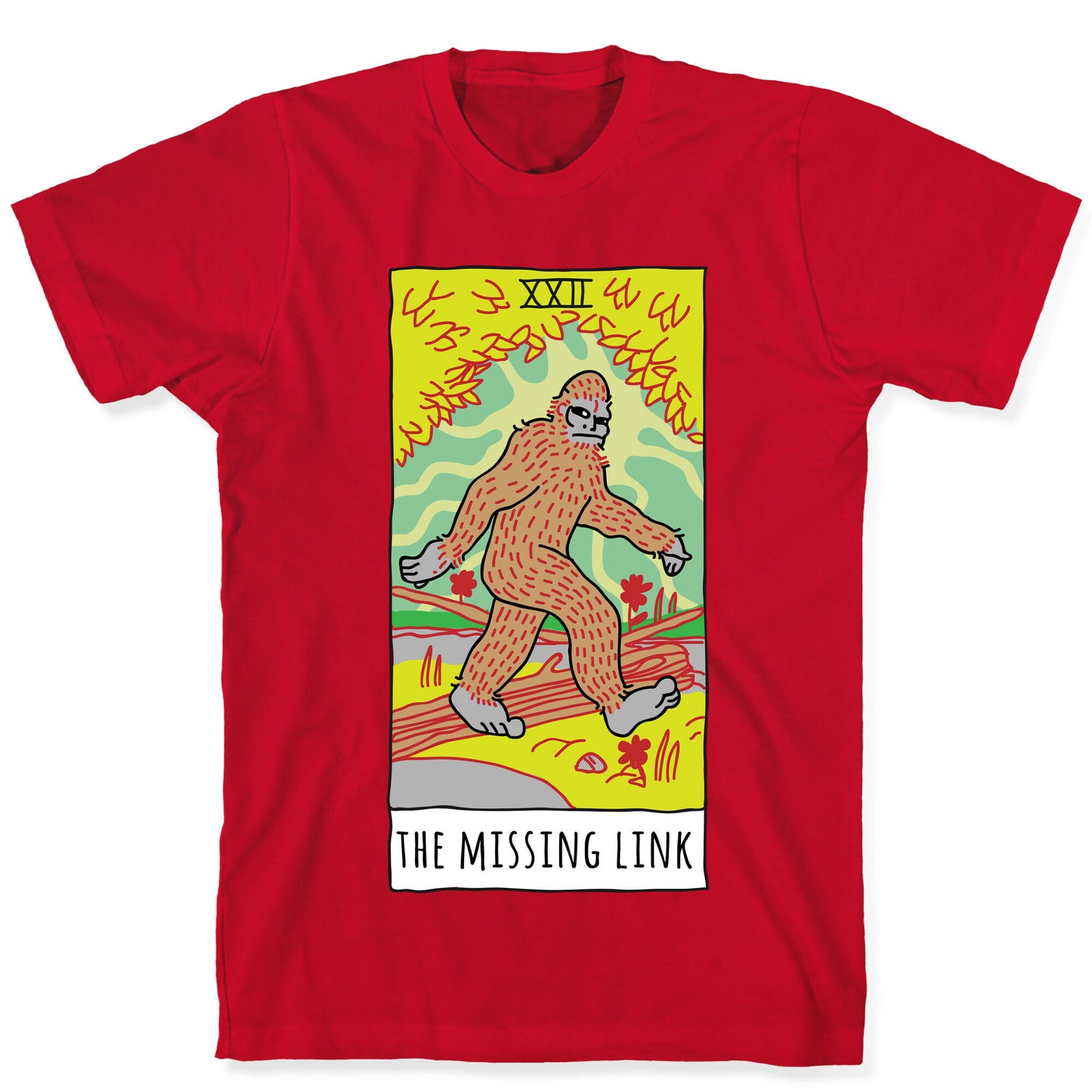 The Missing Link Bigfoot Tarot T-Shirt