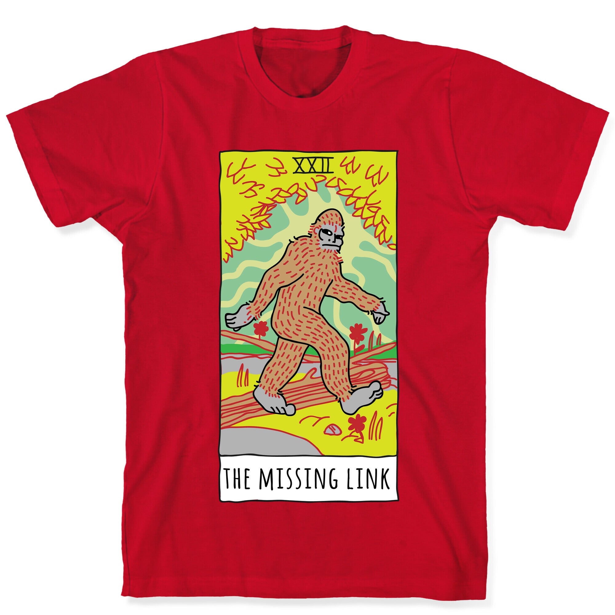 The Missing Link Bigfoot Tarot T-Shirt