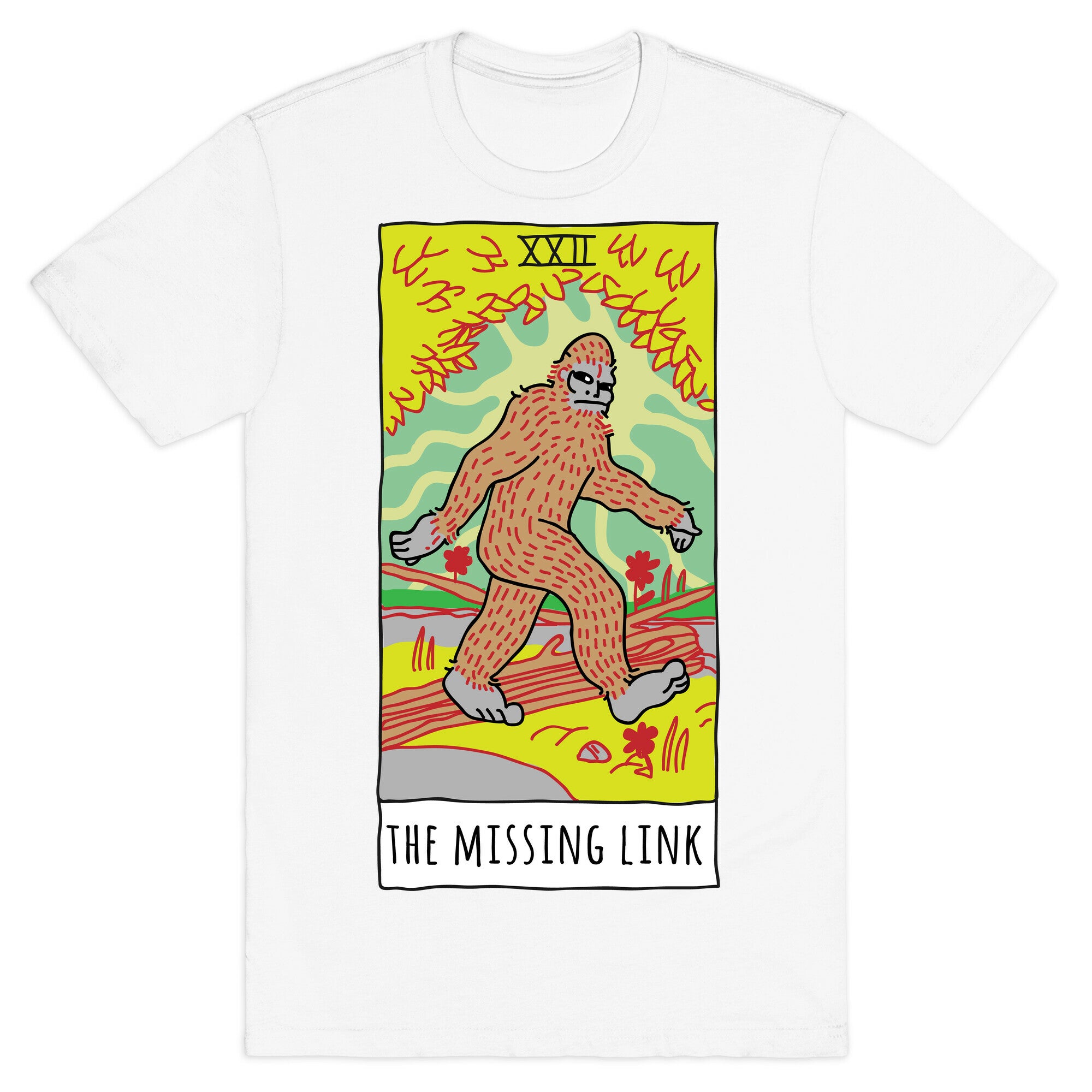 The Missing Link Bigfoot Tarot T-Shirt
