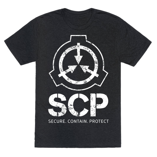 SCP Secure. Contain. Protect Unisex Triblend Tee