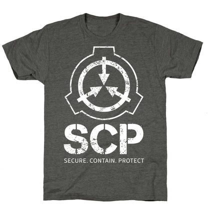 SCP Secure. Contain. Protect Unisex Triblend Tee