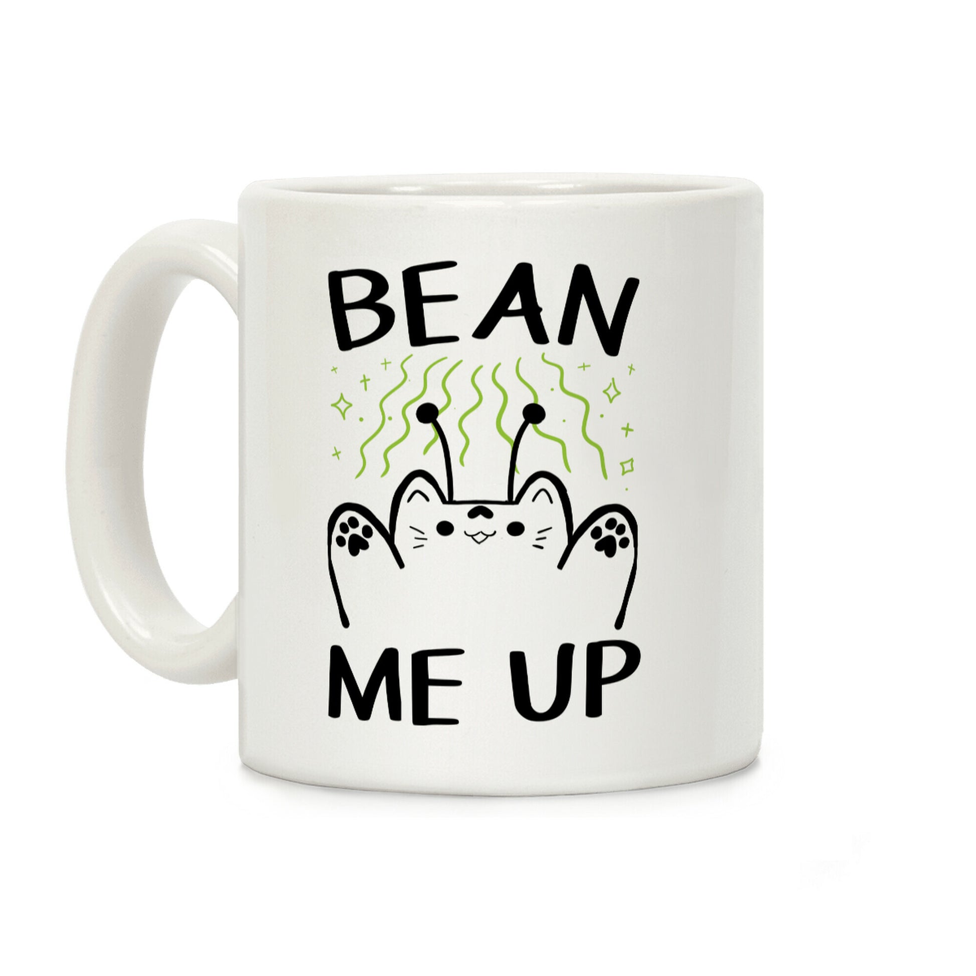Bean Me Up CAT Coffee Mug