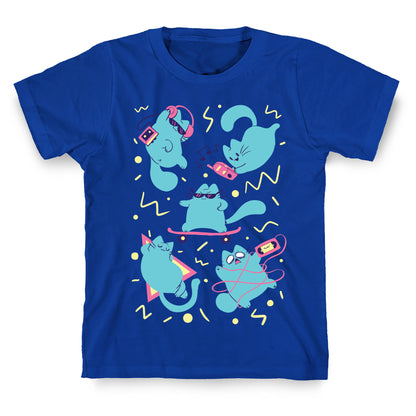 90's Cats Pattern T-Shirt