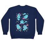 90's Cats Pattern Crewneck Sweatshirt