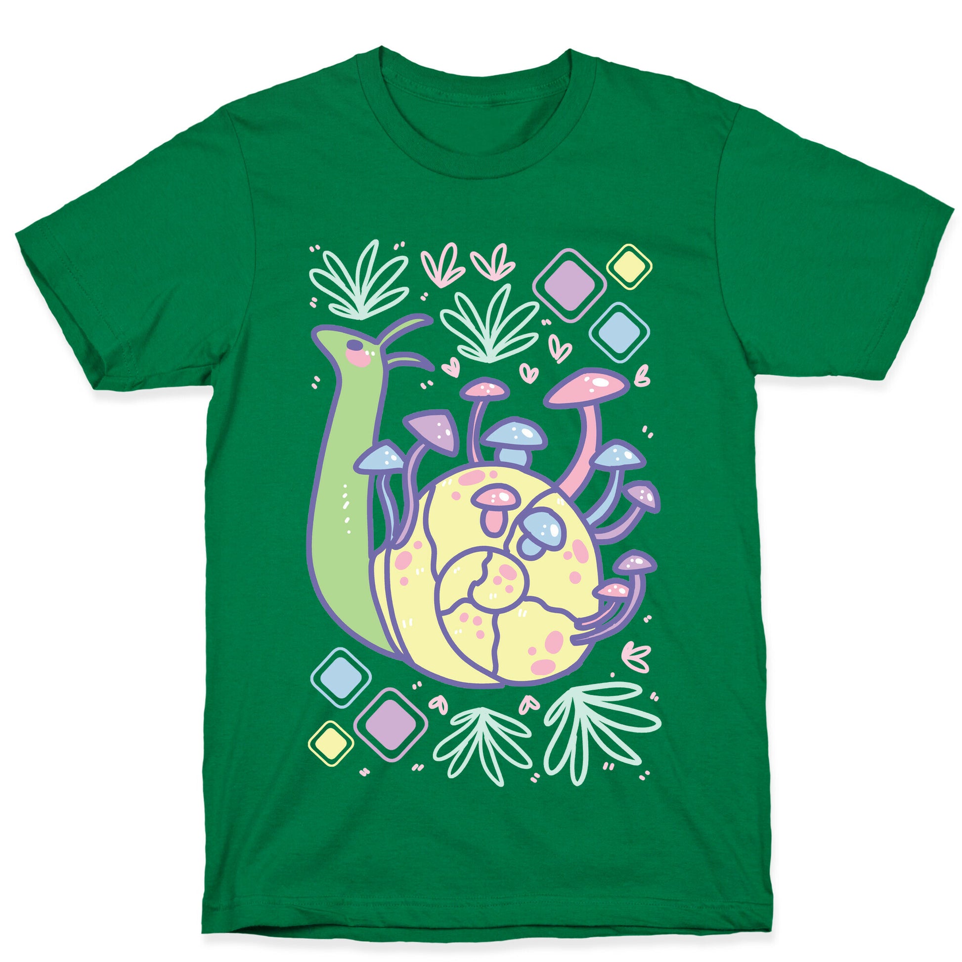 Pastel Mushroom Snail T-Shirt