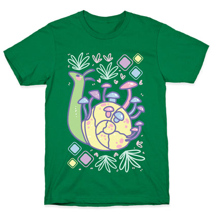 Pastel Mushroom Snail T-Shirt