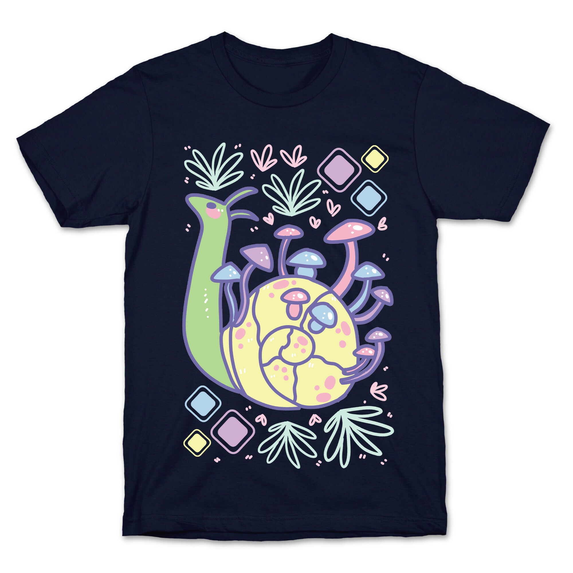Pastel Mushroom Snail T-Shirt