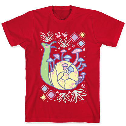 Pastel Mushroom Snail T-Shirt