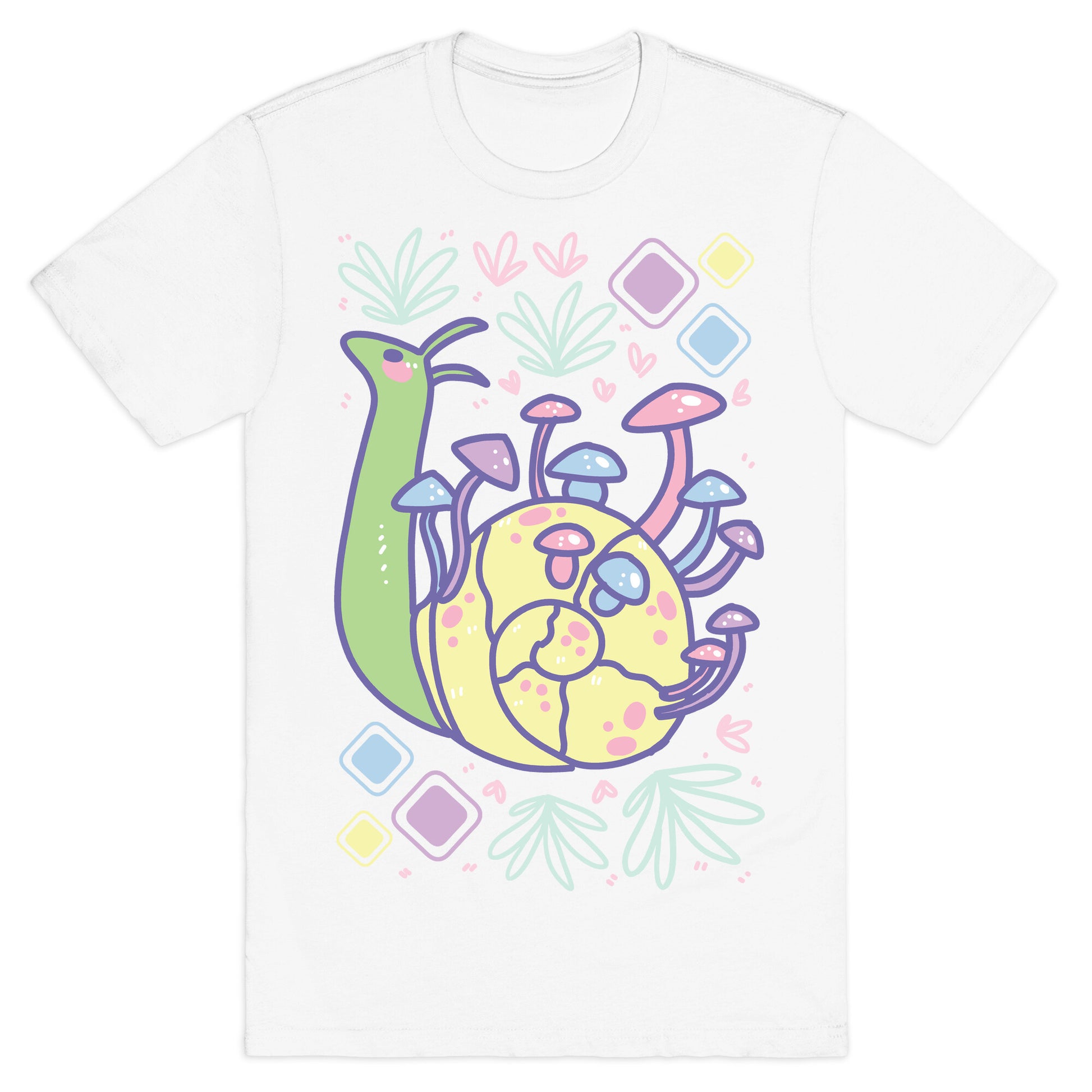 Pastel Mushroom Snail T-Shirt