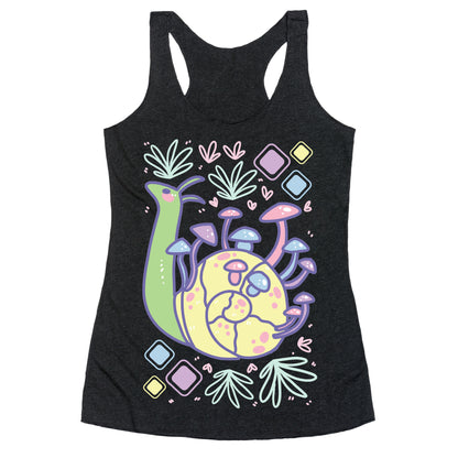 Pastel Mushroom Snail Racerback Tank