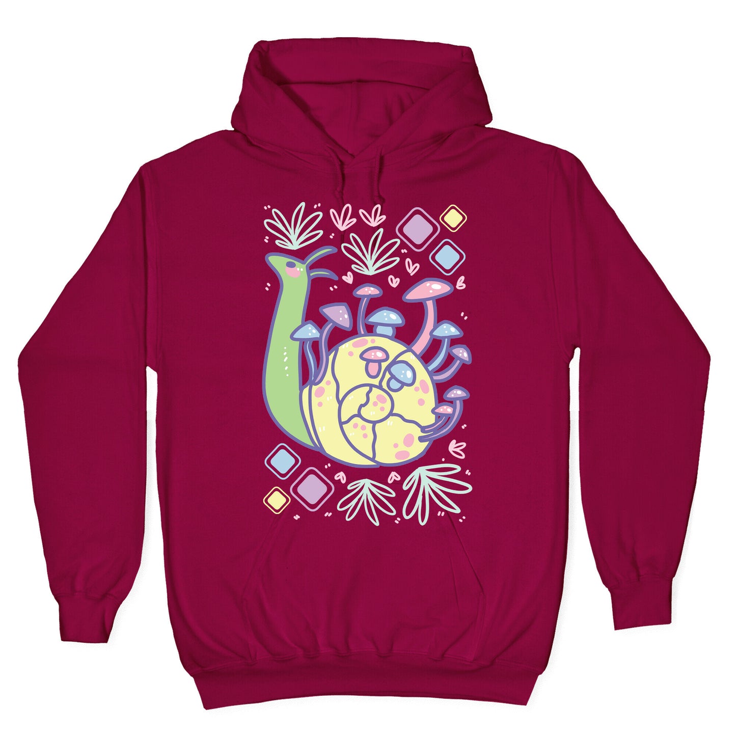 Pastel Mushroom Snail Hoodie