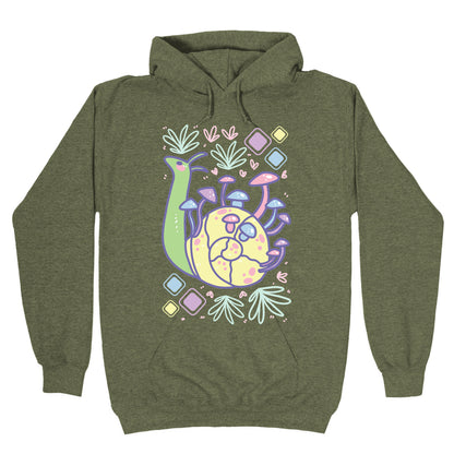 Pastel Mushroom Snail Hoodie