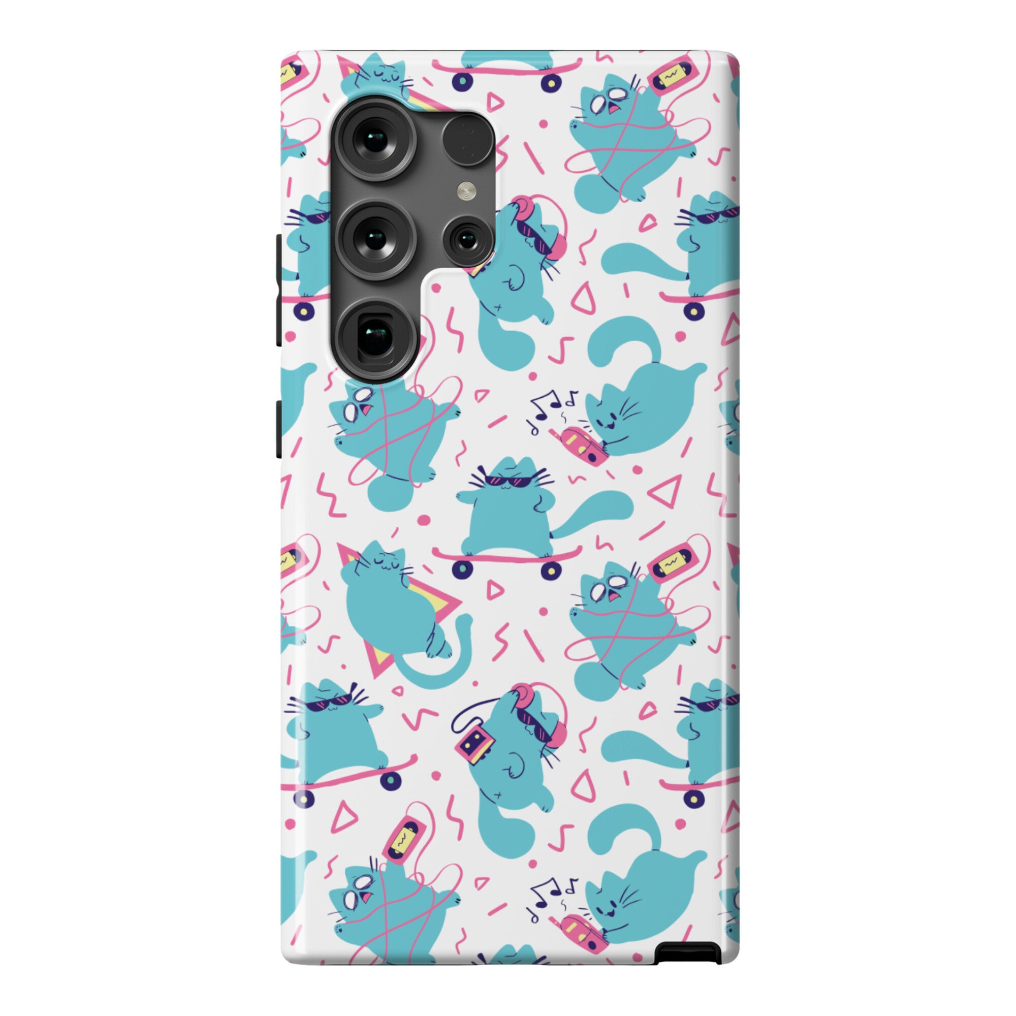 90's Cats Pattern Phone Case