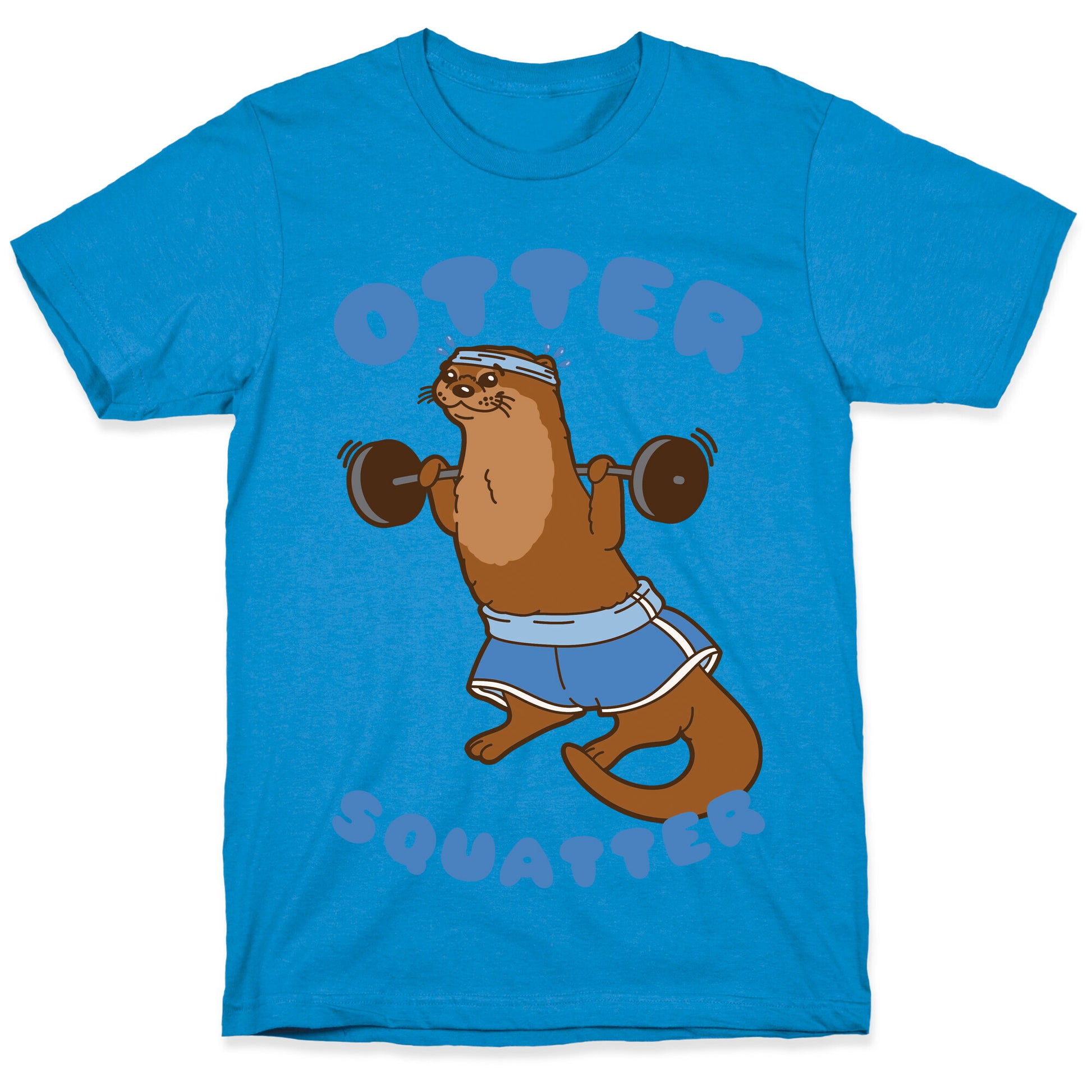 Otter Squatter White Print T-Shirt