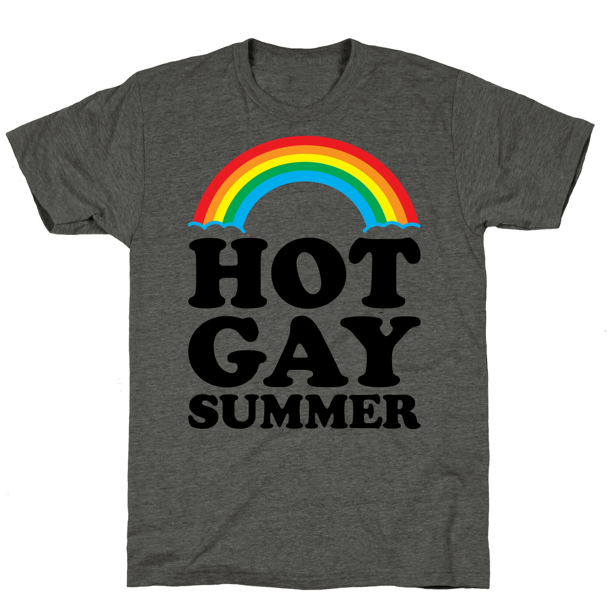 Hot Gay Summer Parody Unisex Triblend Tee