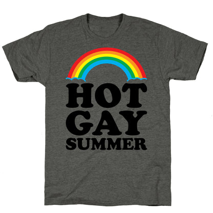 Hot Gay Summer Parody Unisex Triblend Tee
