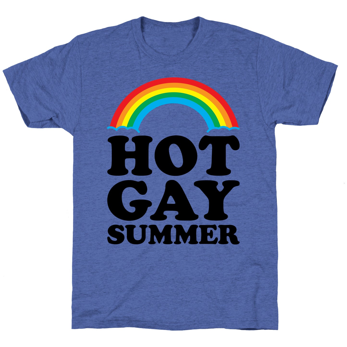 Hot Gay Summer Parody Unisex Triblend Tee
