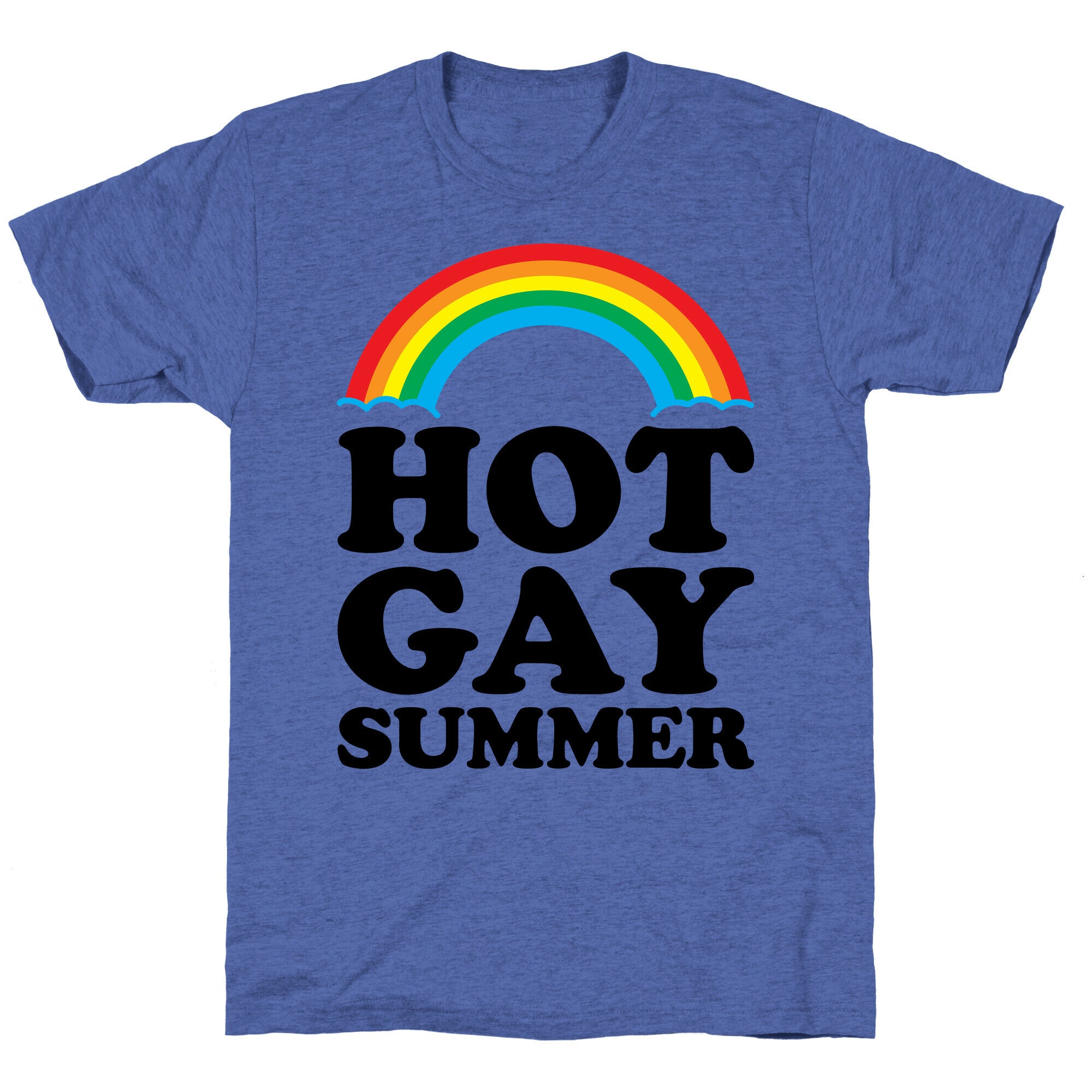 Hot Gay Summer Parody Unisex Triblend Tee