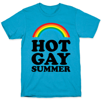 Hot Gay Summer Parody Unisex Triblend Tee