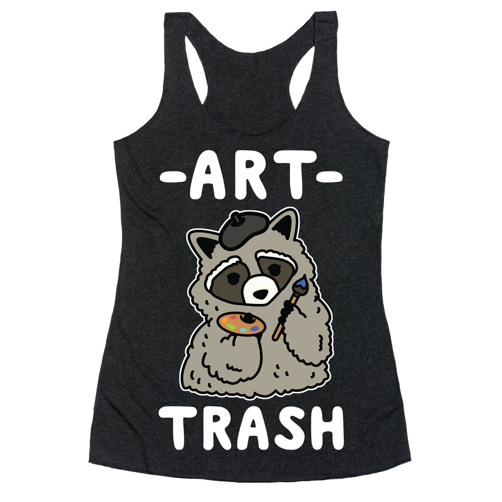 Art Trash Raccoon Racerback Tank