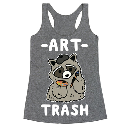 Art Trash Raccoon Racerback Tank