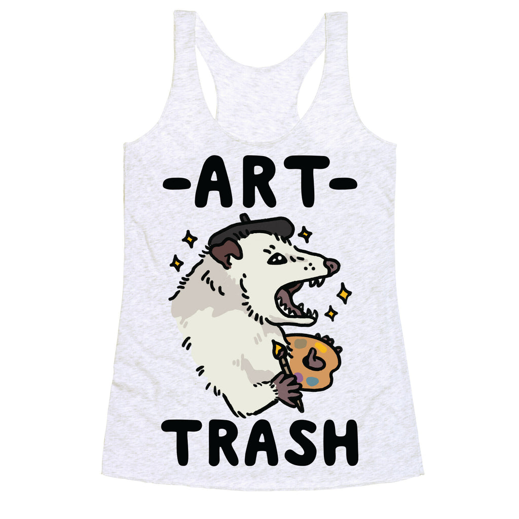 Art Trash Possum Racerback Tank