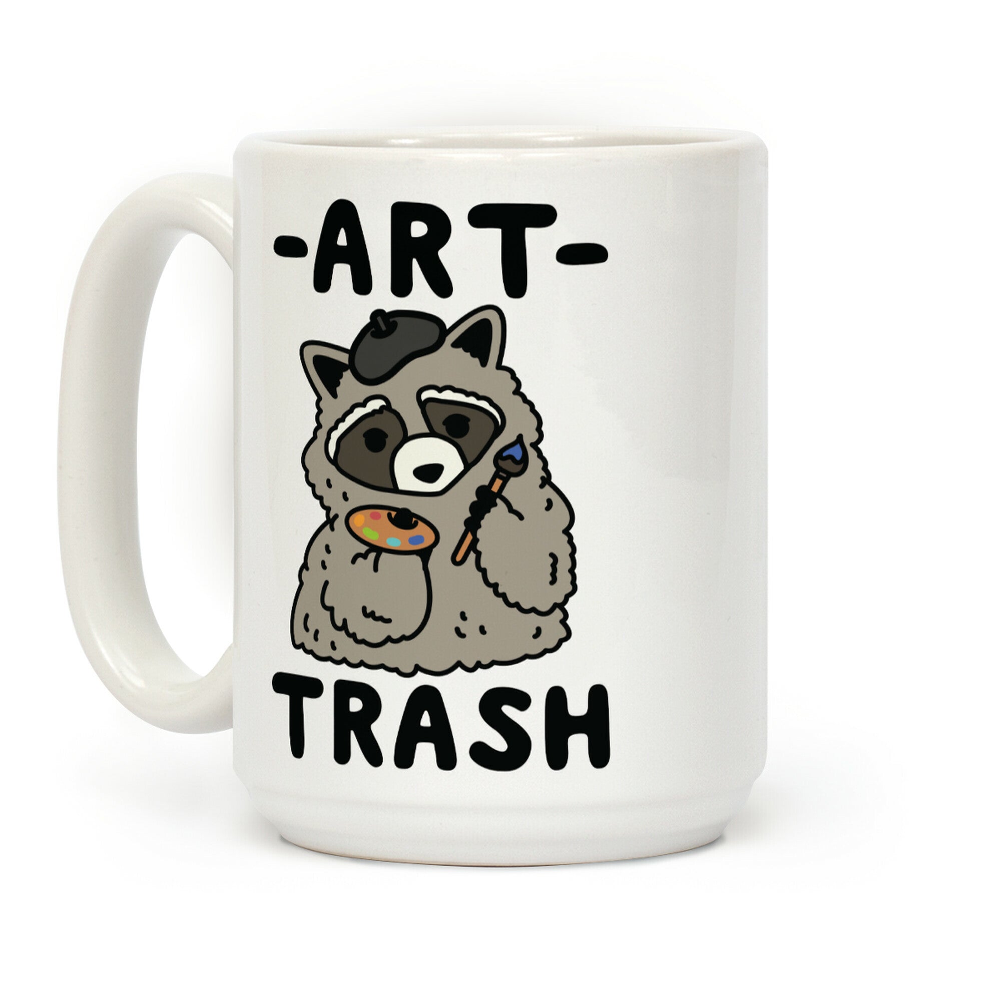 Art Trash Raccoon Coffee Mug