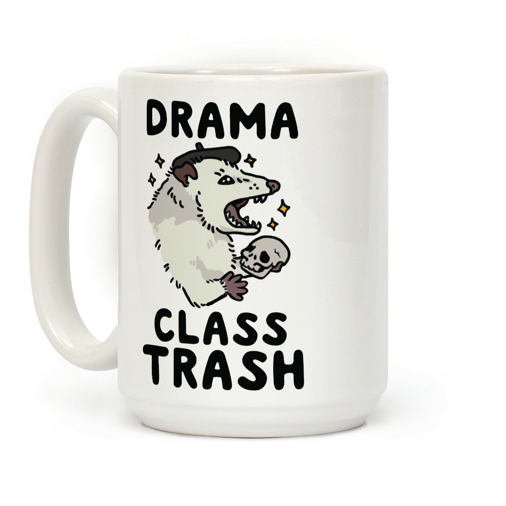 Drama Class Trash Opossum Coffee Mug