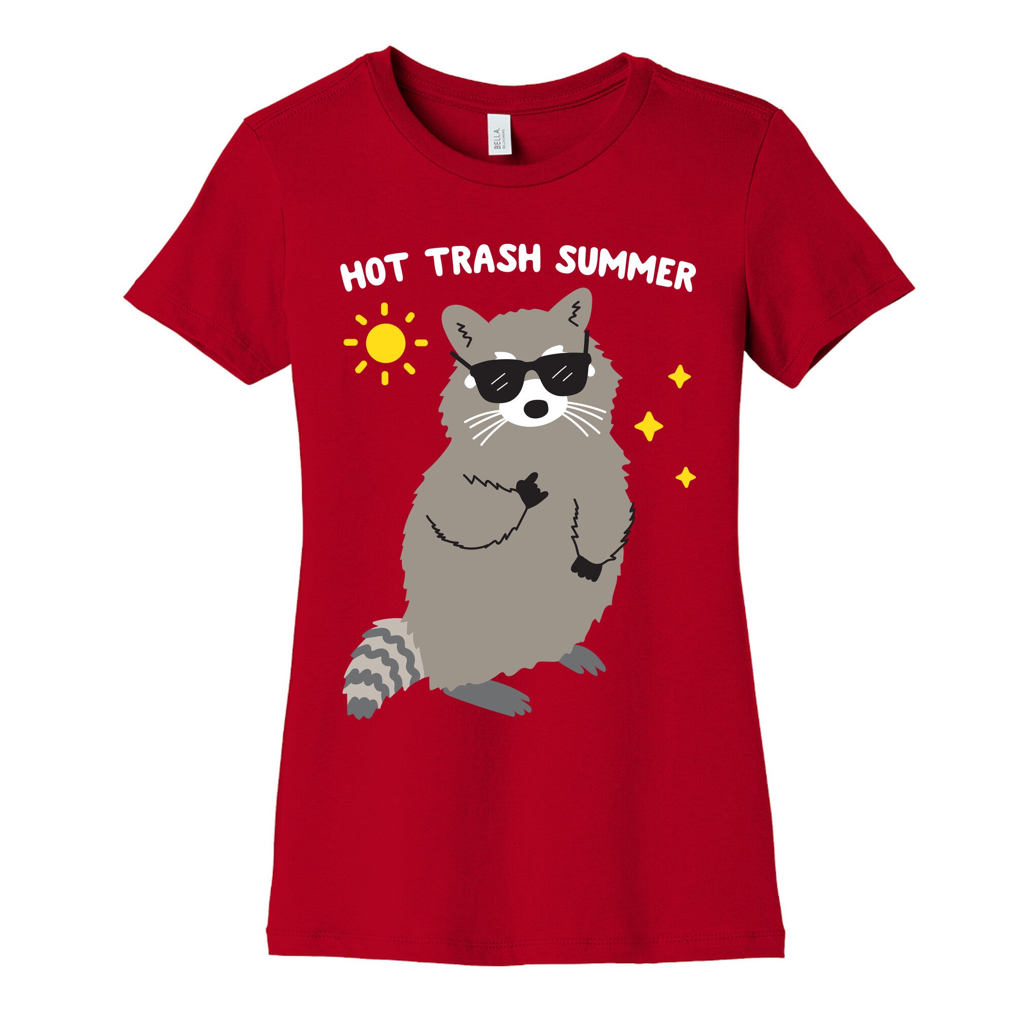 Hot Trash Summer - Raccoon Women's Cotton Tee