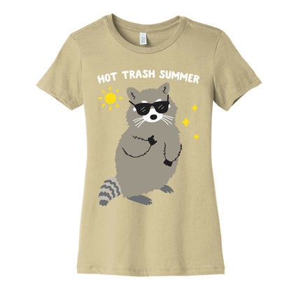 Hot Trash Summer - Raccoon Women's Cotton Tee