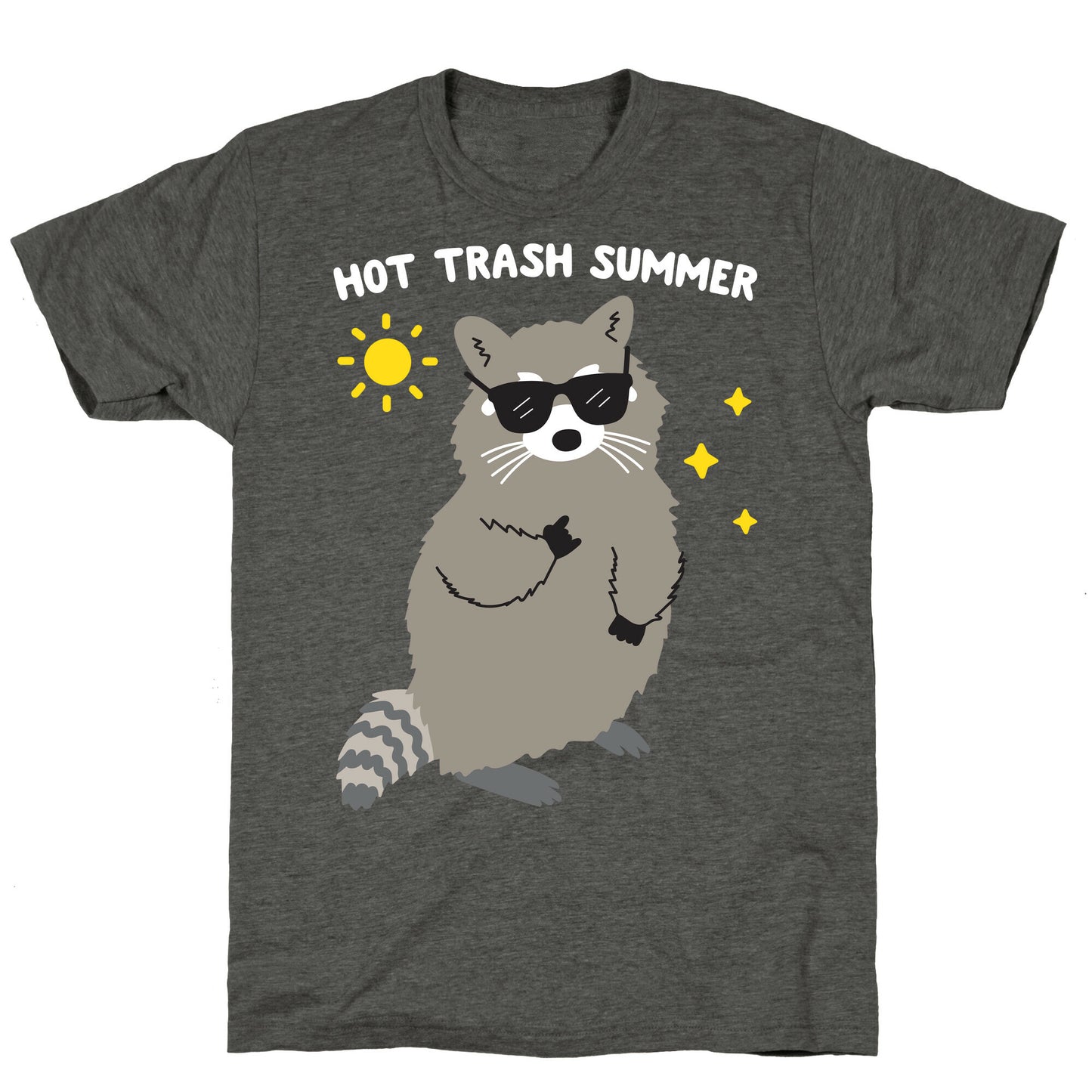 Hot Trash Summer - Raccoon Unisex Triblend Tee