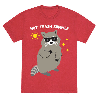 Hot Trash Summer - Raccoon Unisex Triblend Tee