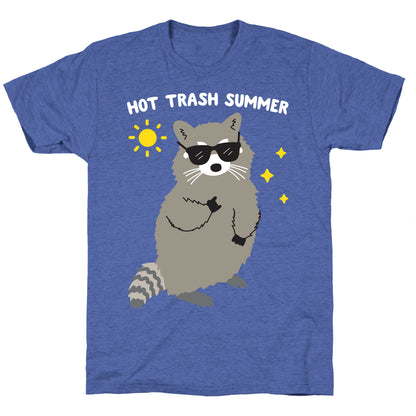 Hot Trash Summer - Raccoon Unisex Triblend Tee