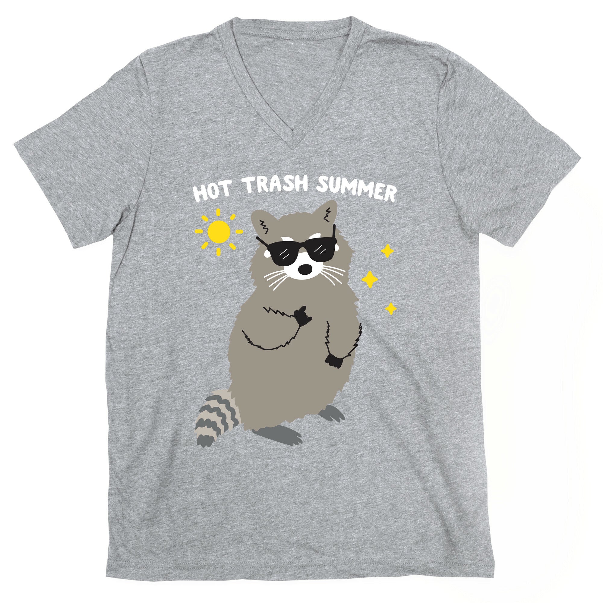 Hot Trash Summer - Raccoon V-Neck