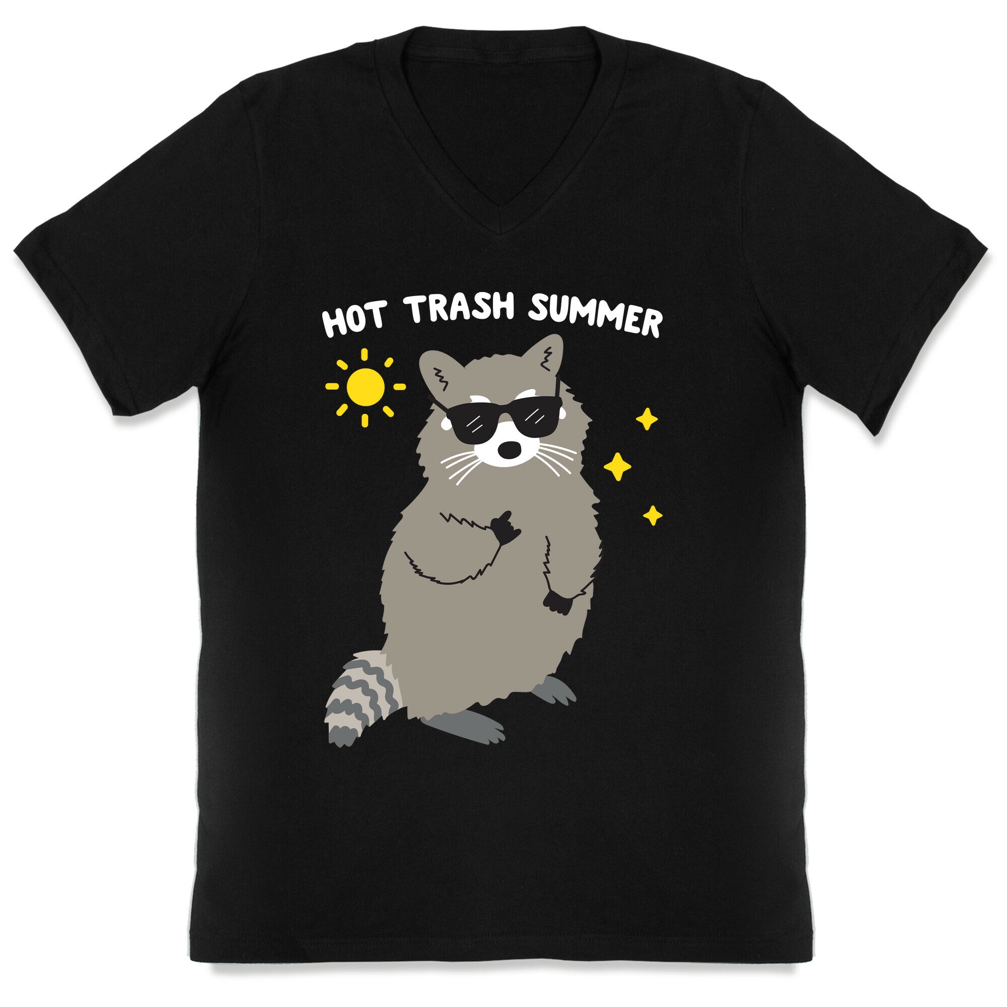 Hot Trash Summer - Raccoon V-Neck