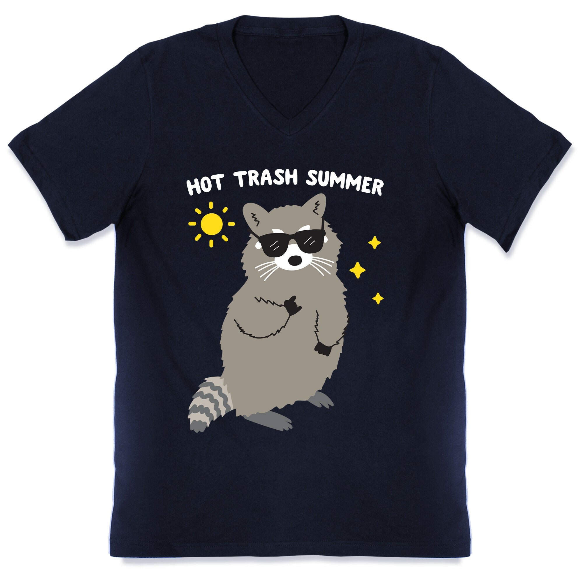 Hot Trash Summer - Raccoon V-Neck