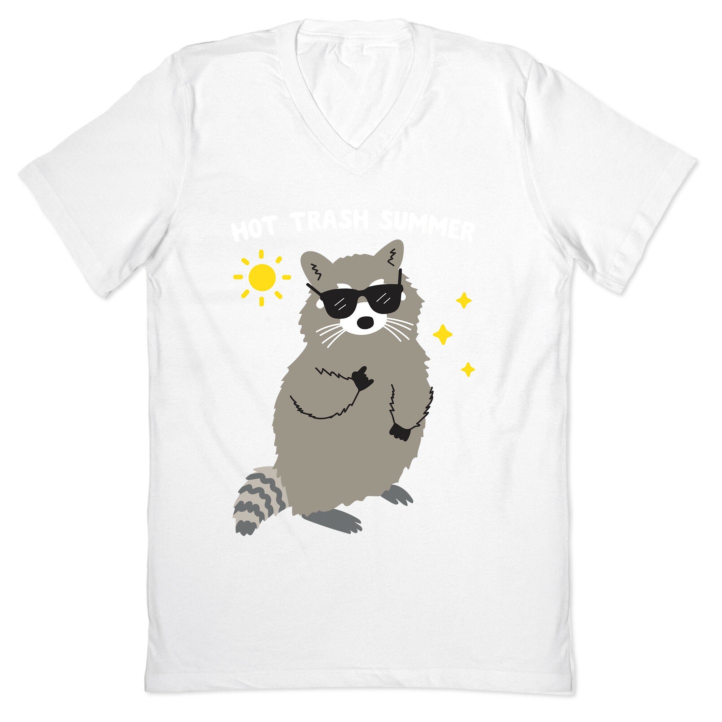 Hot Trash Summer - Raccoon V-Neck