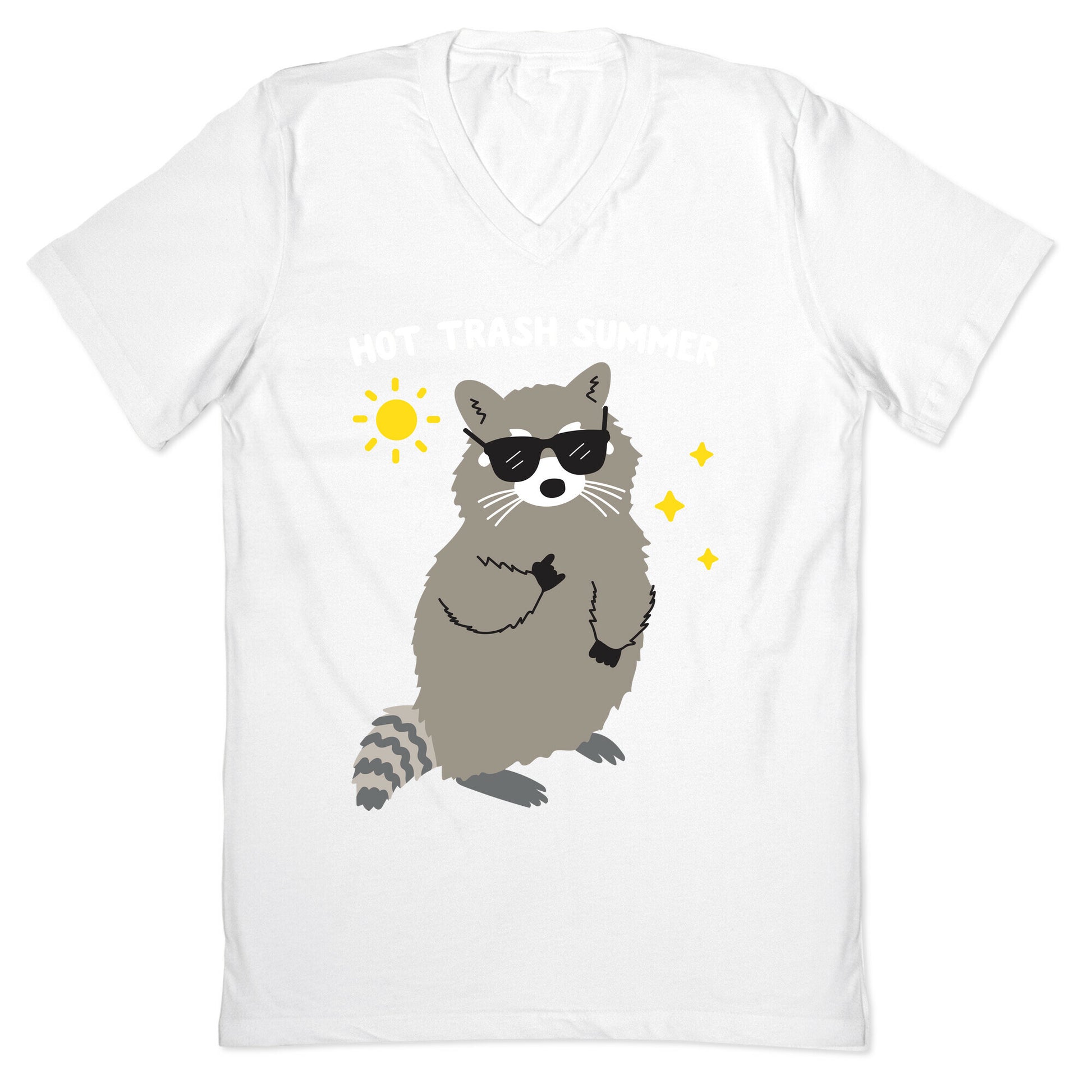 Hot Trash Summer - Raccoon V-Neck