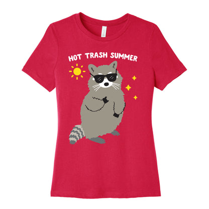 Hot Trash Summer - Raccoon Women's Cotton Tee