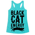 Black Cat Energy Parody Racerback Tank