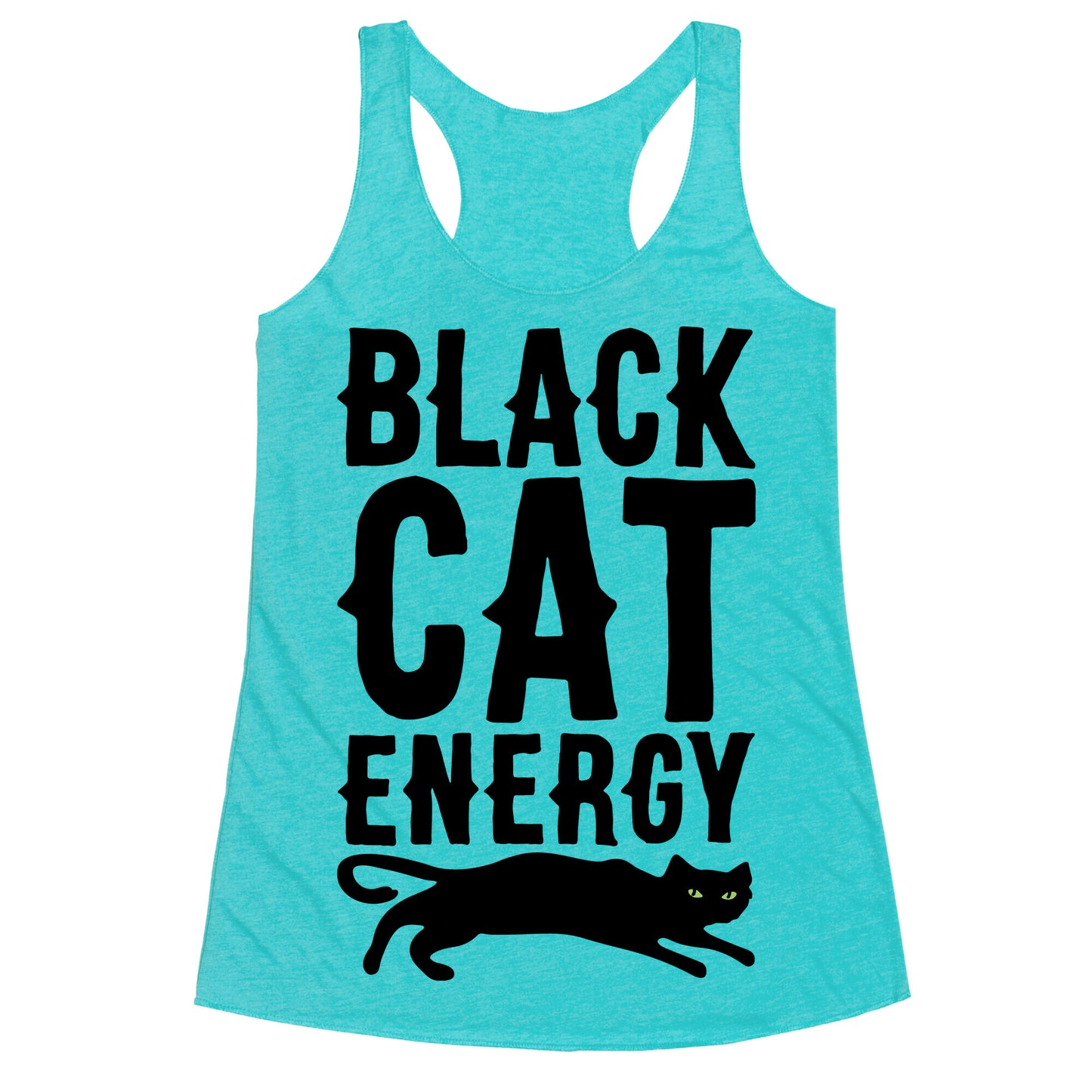 Black Cat Energy Parody Racerback Tank