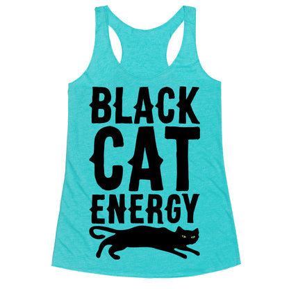 Black Cat Energy Parody Racerback Tank