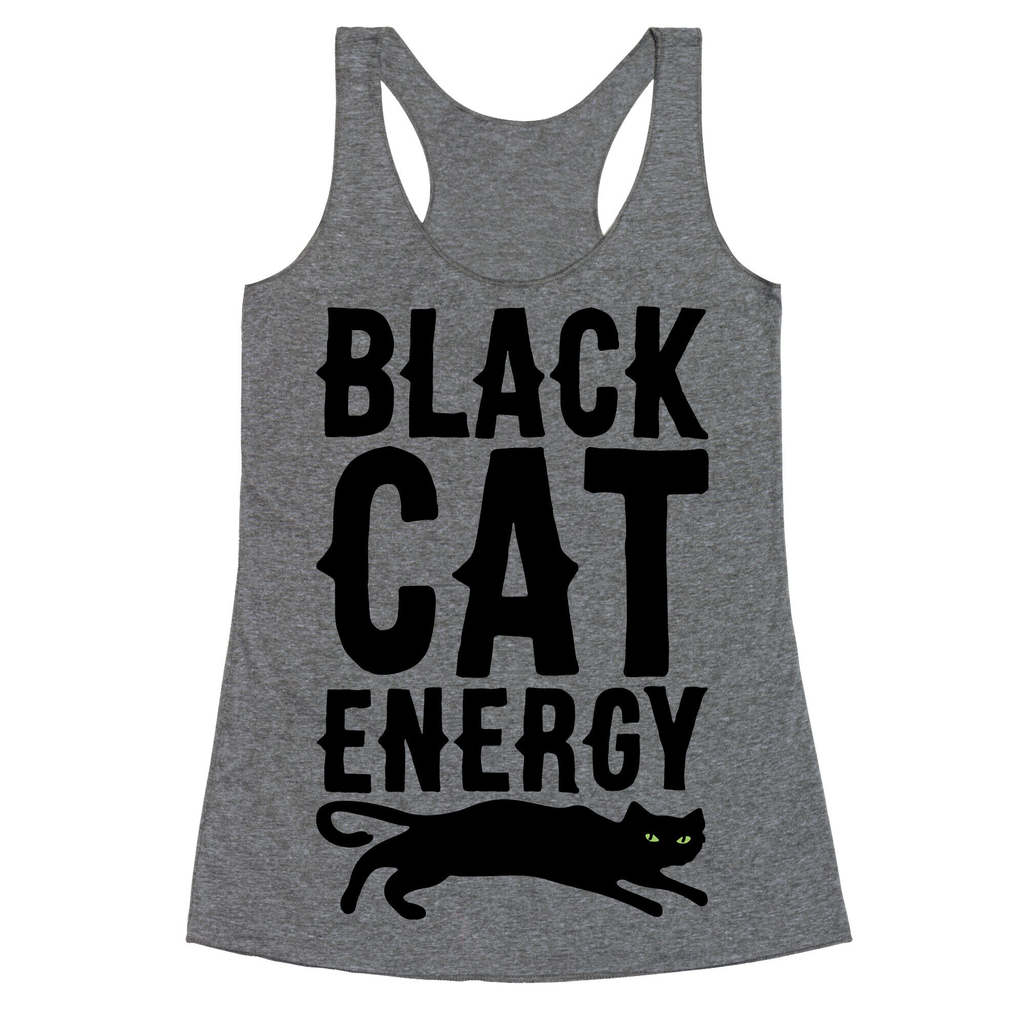 Black Cat Energy Parody Racerback Tank