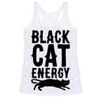 Black Cat Energy Parody Racerback Tank