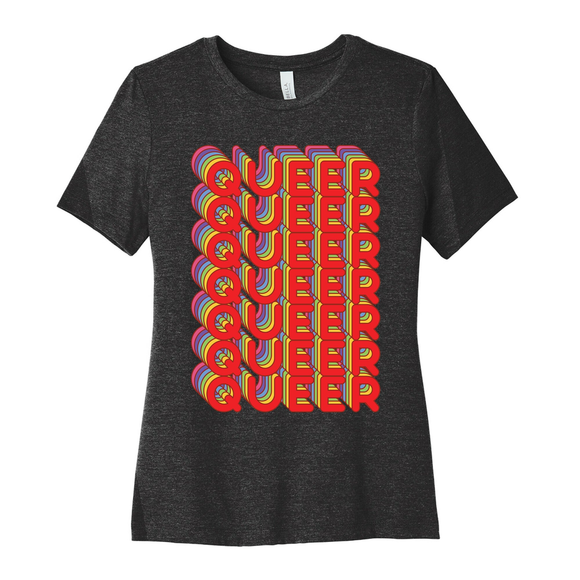 Queer Retro Rainbow Women's Cotton Tee